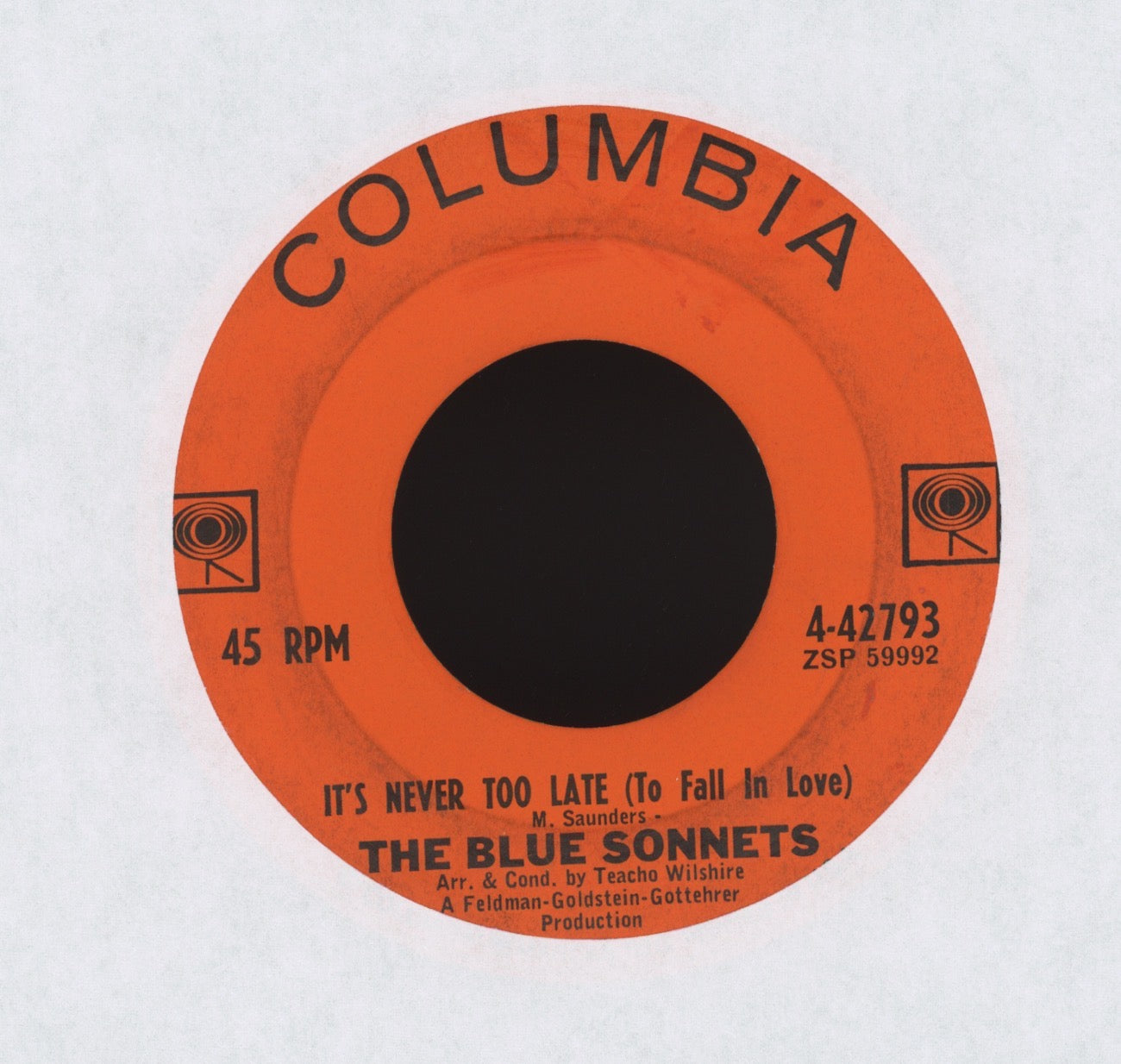 The Blue Sonnets - Thank You Mr. Moon on Columbia R&B Doo Wop 45