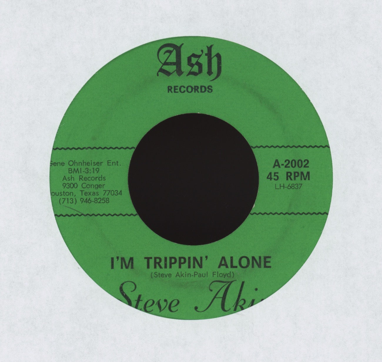 Steve Akin -  I'm Trippin' Alone on Ash