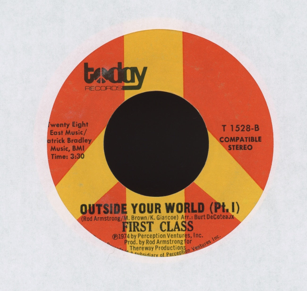 First Class - What About Me on Today Sweet Soul 45
