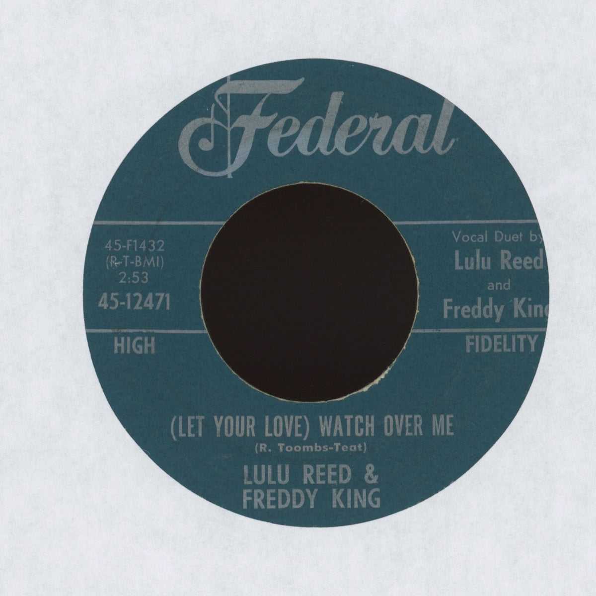 Lulu Reed & Freddy King - You Can't Hide on Federal R&B 45