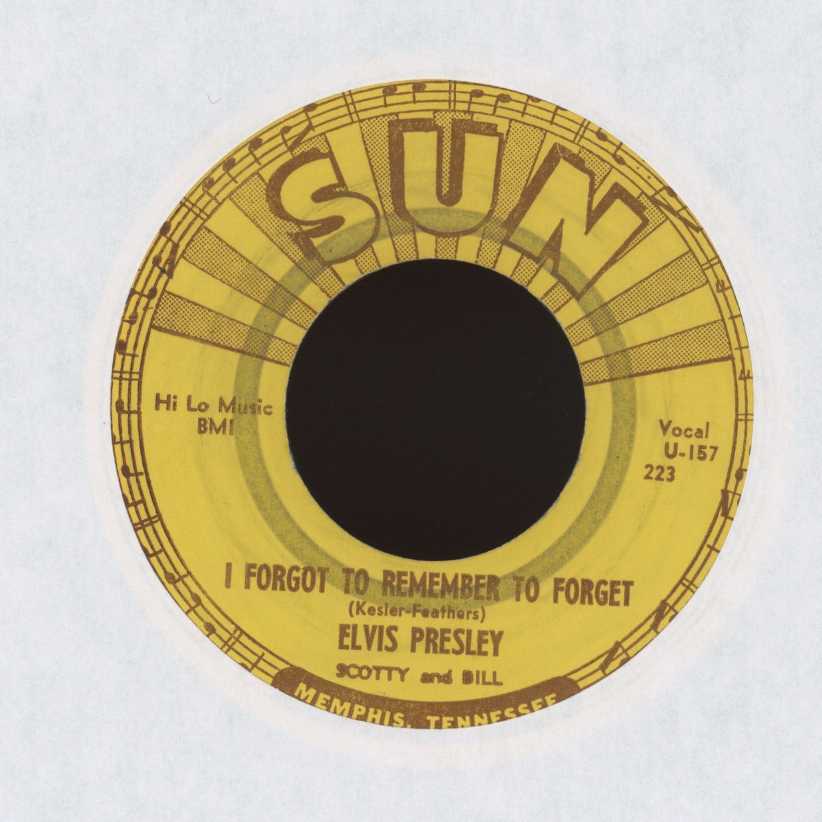 Elvis Presley - Mystery Train on Sun Rockabilly 45