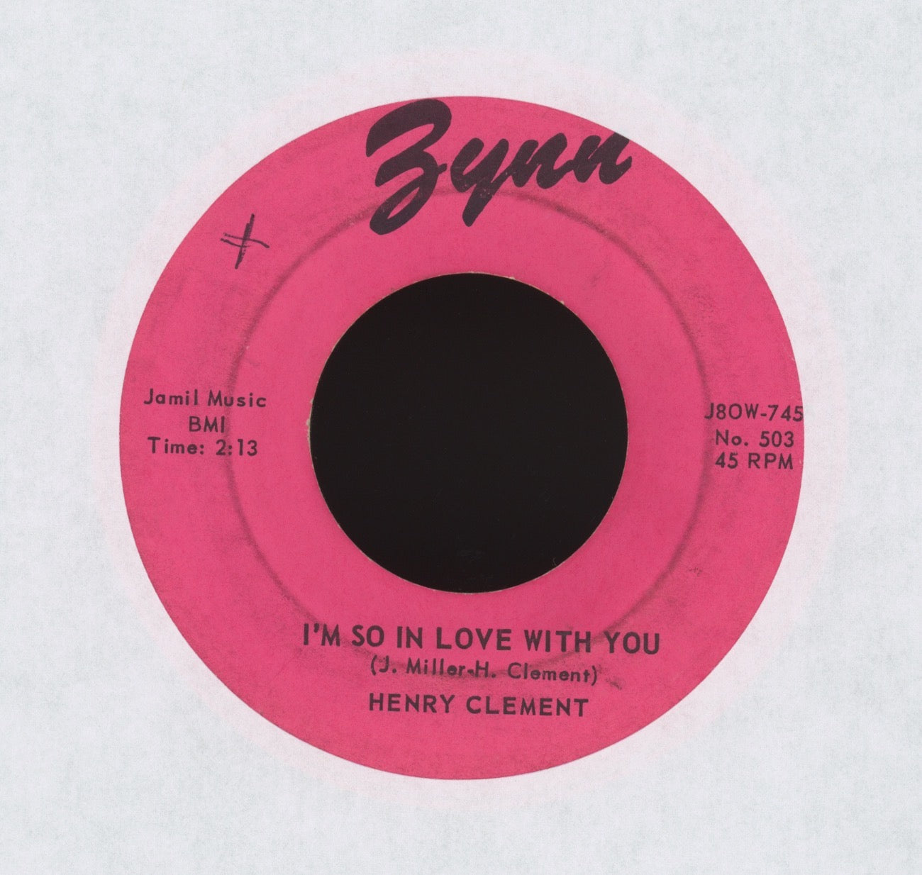 Henry Clement - I'm So In Love With You on Zynn R&B Doo Wop 45