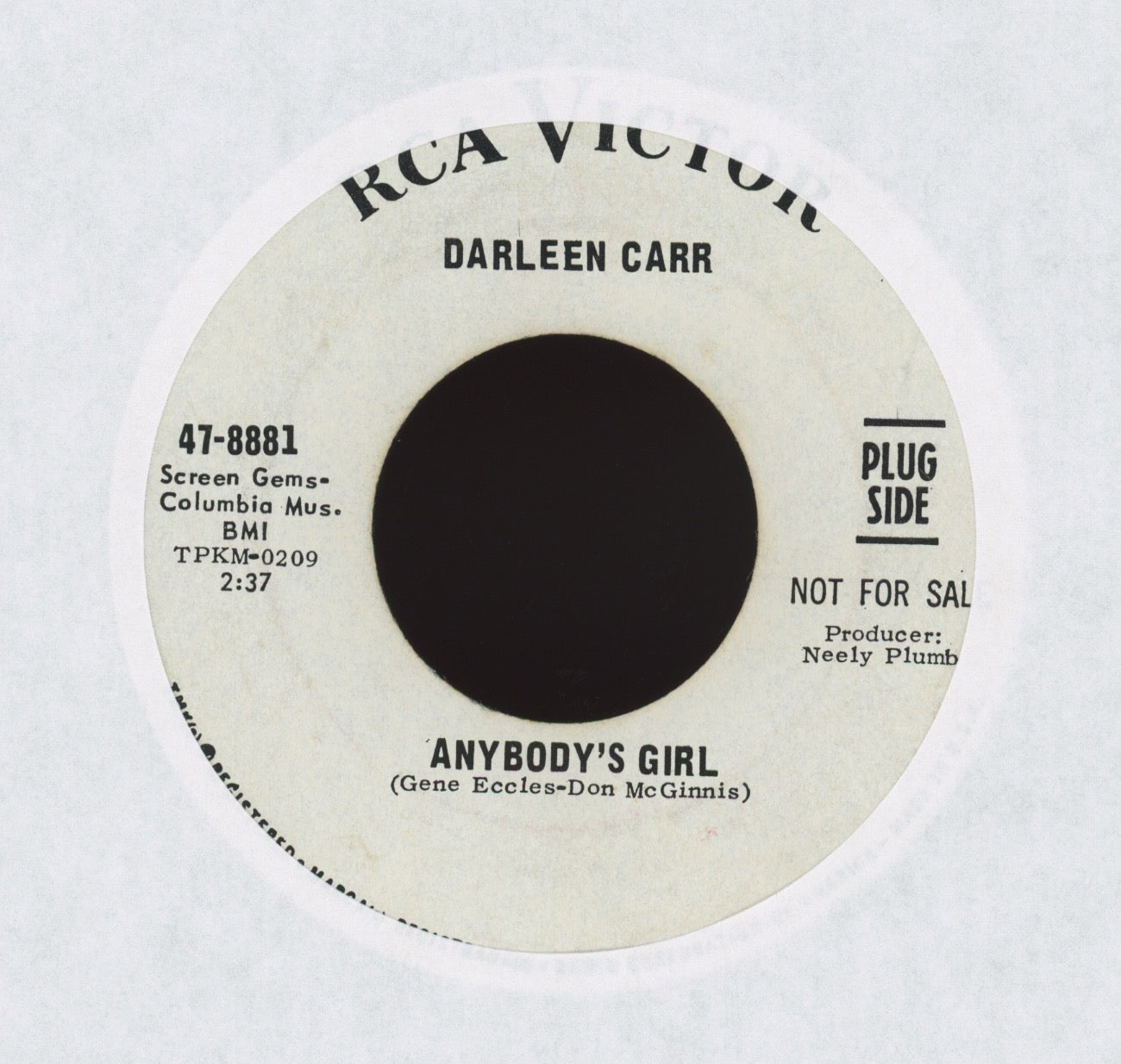 Darleen Carr - Anybody's Girl on RCA Promo Northern Soul 45
