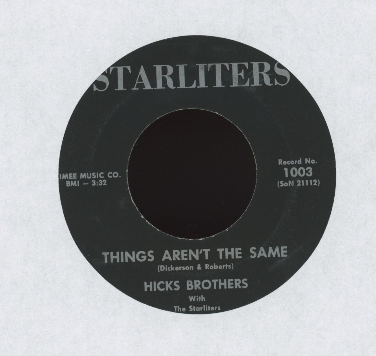 Hicks Brothers - Lonesome Wind Blows on Starliters Teen Popcorn 45