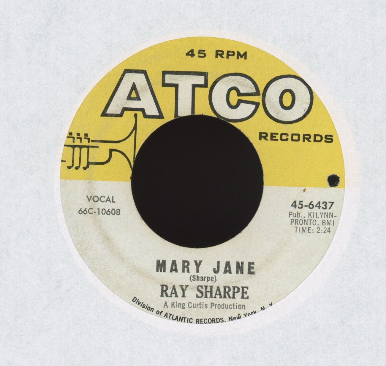 Ray Sharpe - I Can't Take It on Atco R&B