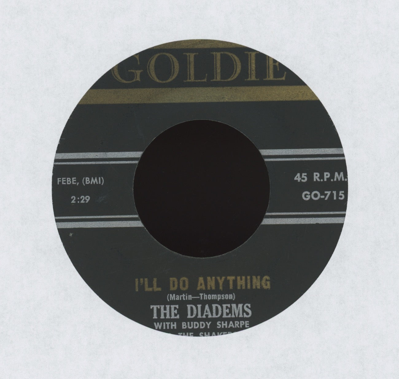 The Diadems  - I'll Do Anything on Goldie R&B Doo Wop 45
