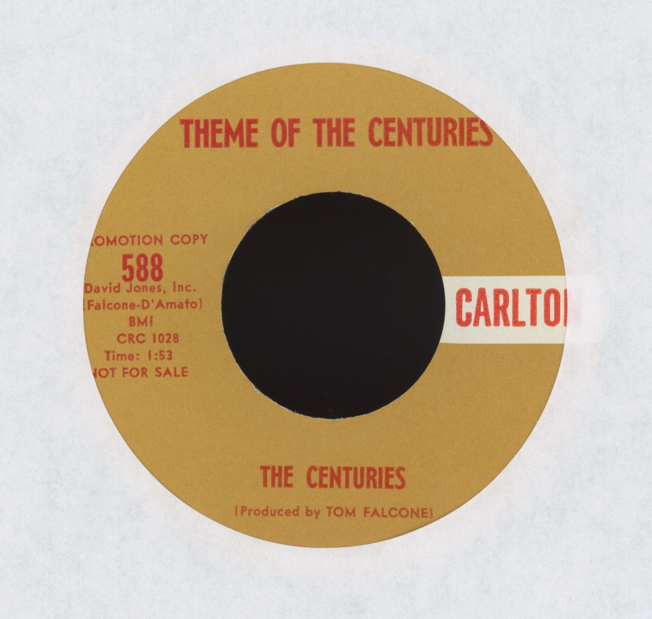 The Centuries - Theme Of The Centuries on Carlton Promo Instro Rocker 45