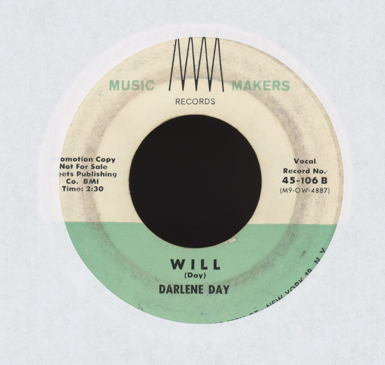 Darlene Day - I Love You So on Music Makers R&B Doo Wop 45