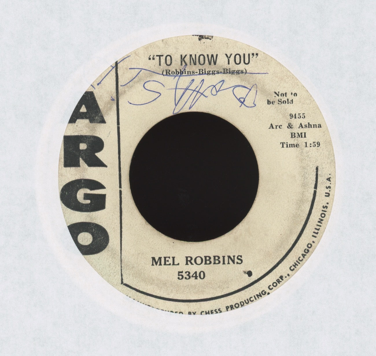 Mel Robbins - Save It on Argo Promo Rockabilly 45