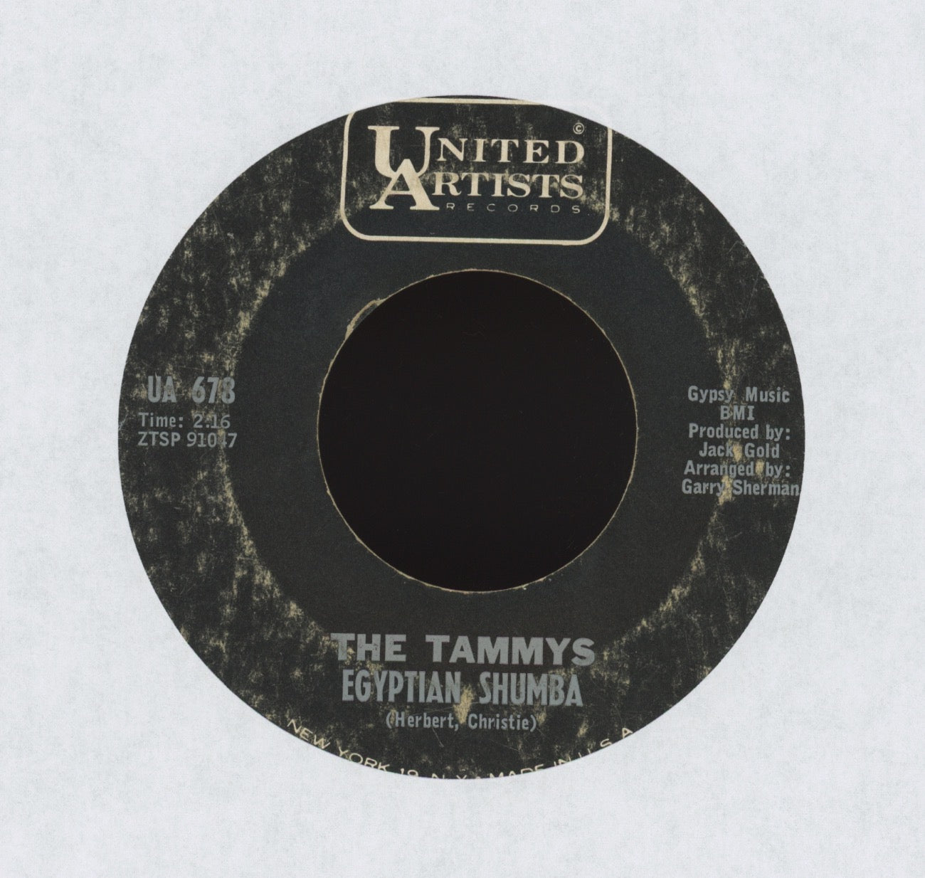 The Tammys - Egyptian Shumba on UA Girl Group 45