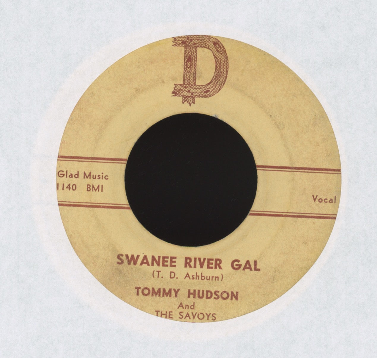 Tommy Hudson And The Savoys - Swanee River Gal / Band Stand Stomp on D Rockabilly 45