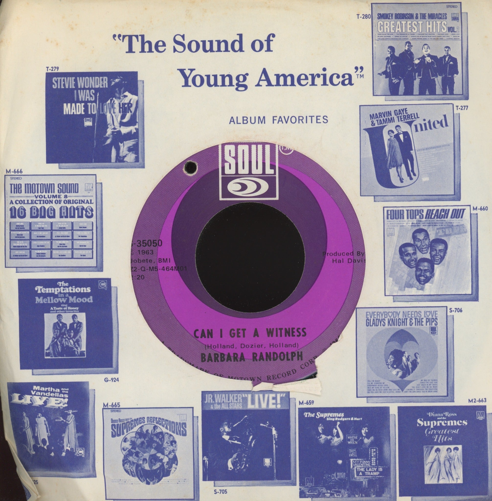 Barbara Randolph - Can I Get A Witness on SOUL Northern Soul 45