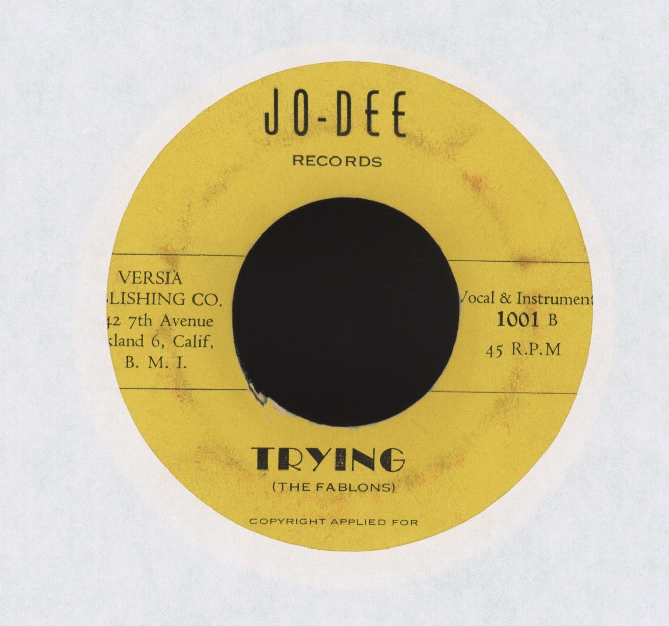The Fablons - Lonely Boy / Trying on Jo-Dee Soul R&B 45