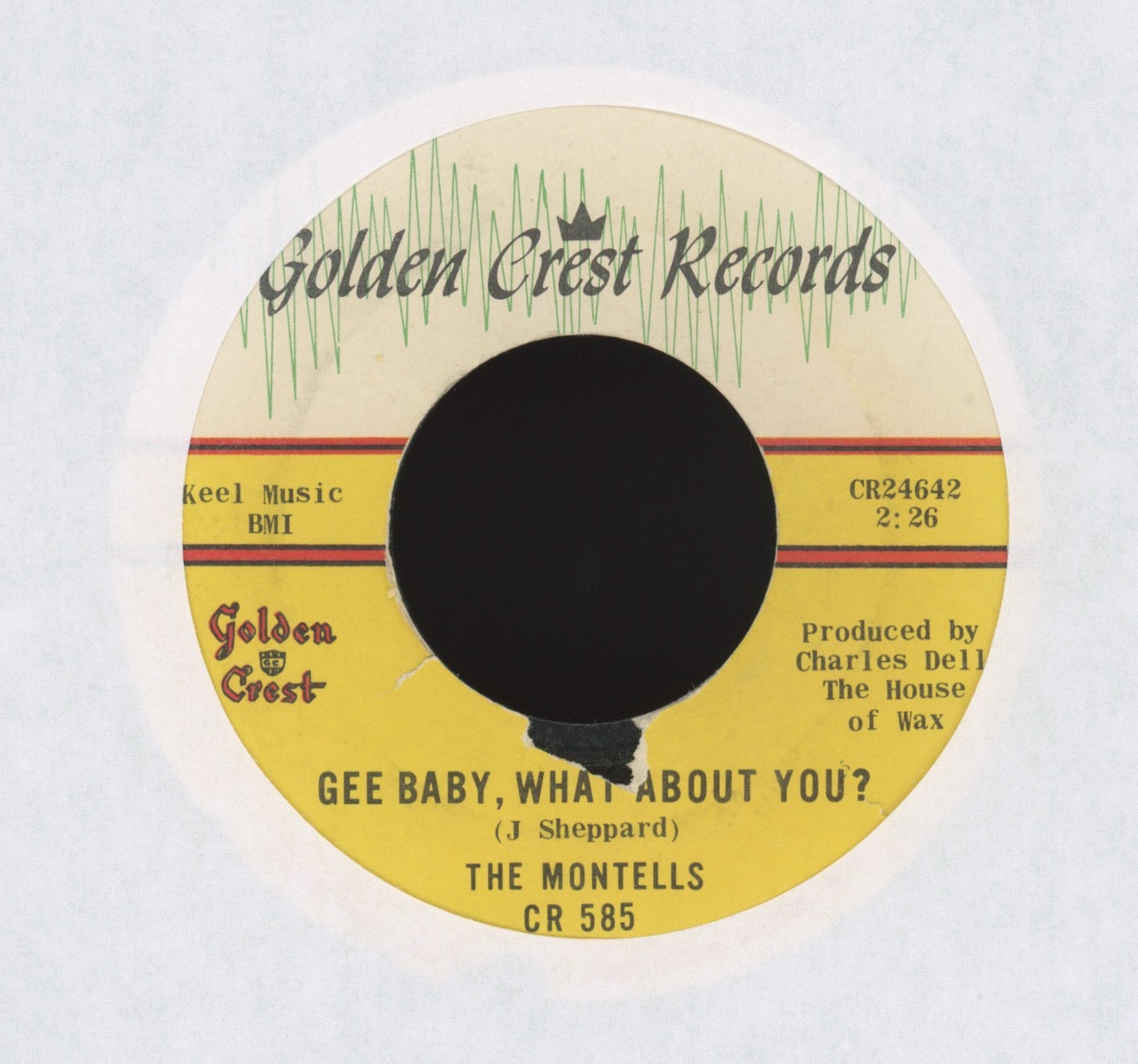 The Montells - My Prince Will Come on Golden Crest R&B Girl Group 45