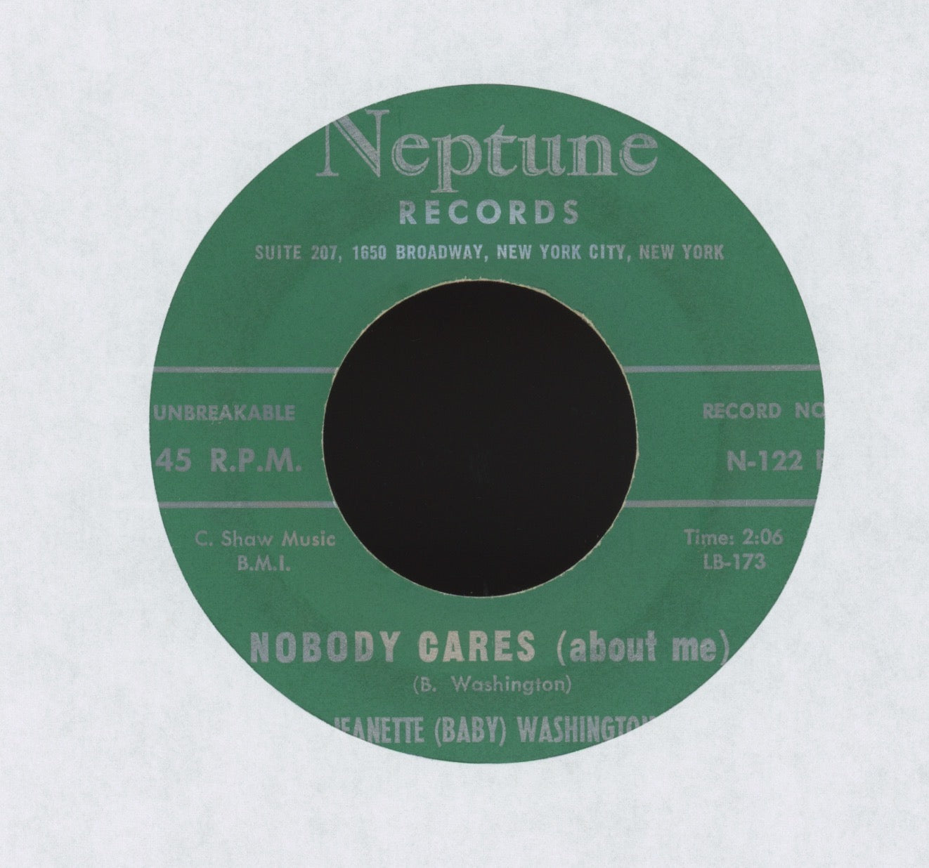 Baby Washington - Money's Funny on Neptune R&B 45