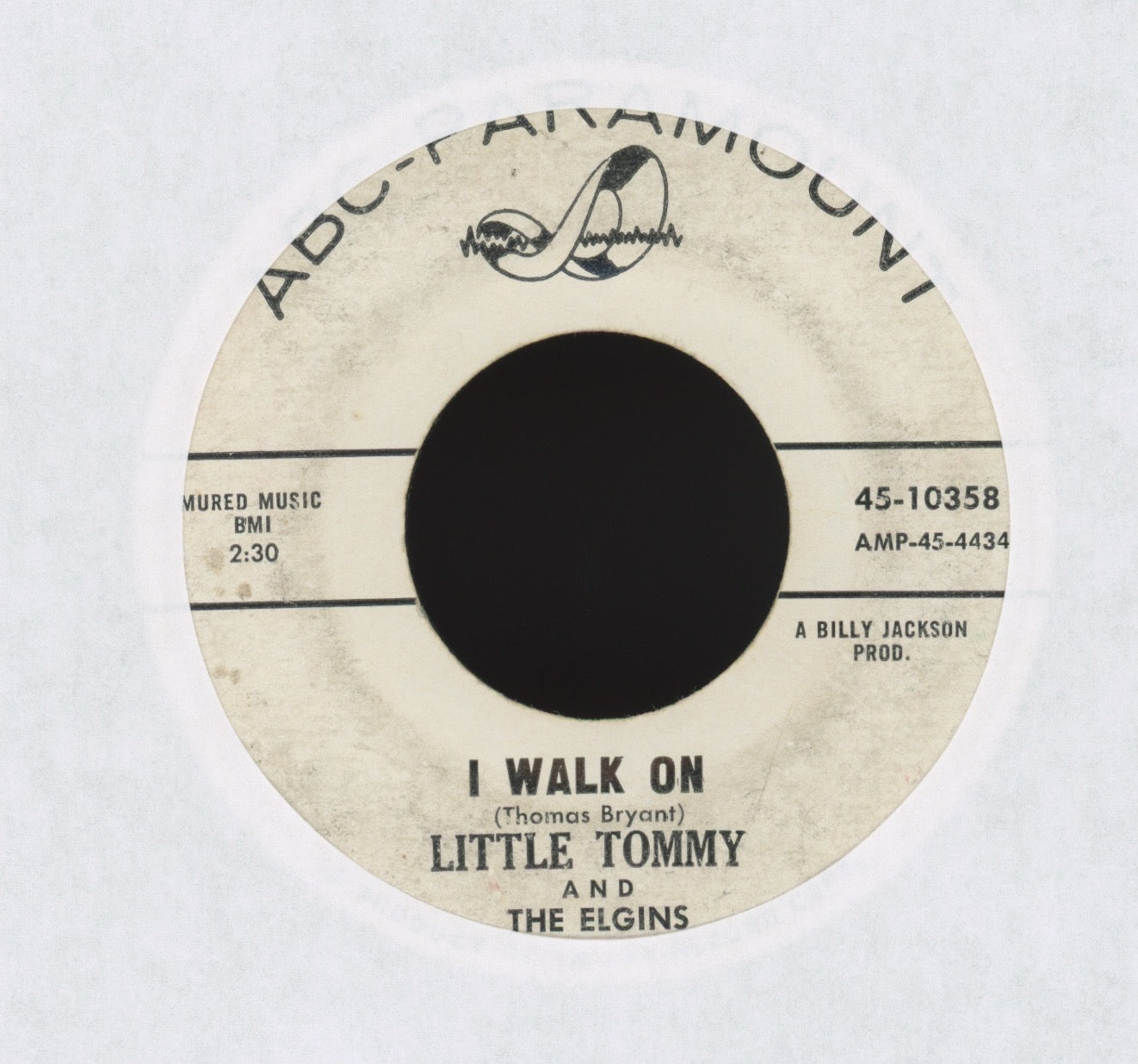 Little Tommy And The Elgins - Never Love Again on ABC Paramount Promo R&B Doo Wop 45