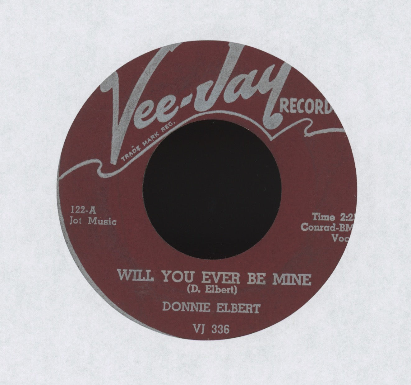 Donnie Elbert - Will You Ever Be Mine / Hey Baby on Vee Jay R&B Doo Wop 45
