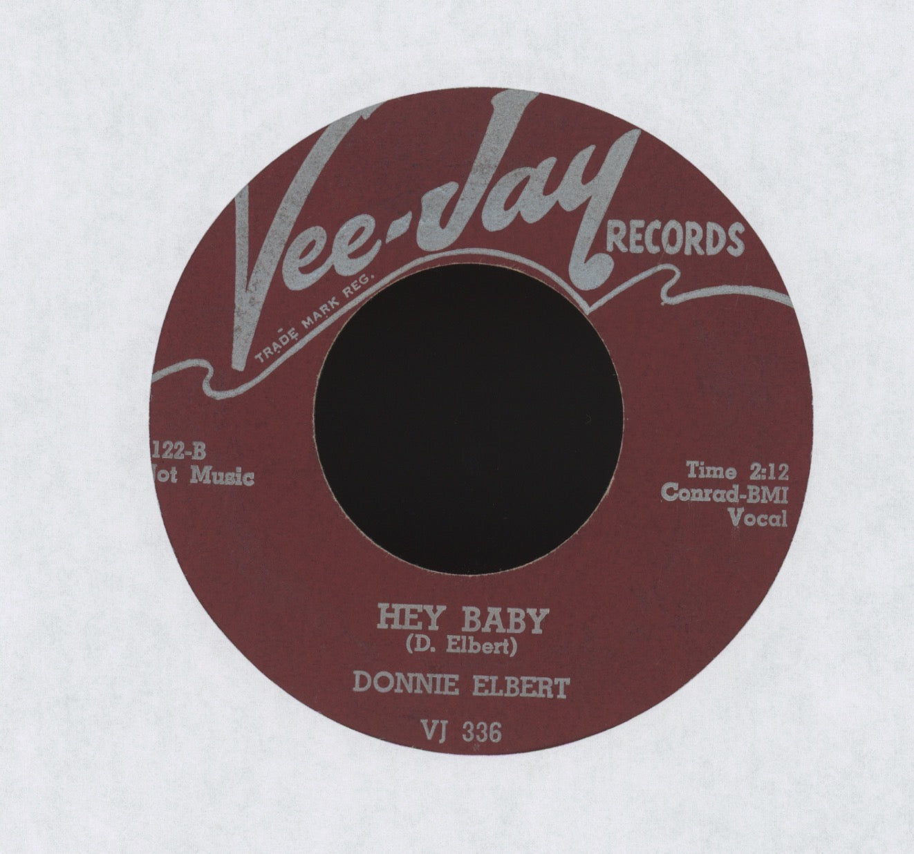 Donnie Elbert - Will You Ever Be Mine / Hey Baby on Vee Jay R&B Doo Wop 45