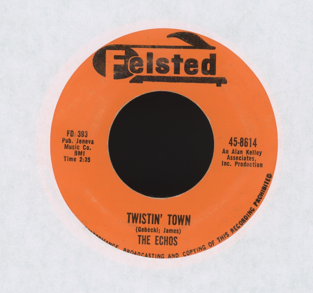 The Echos - Angel Of Love on Felsted R&B Doo Wop 45