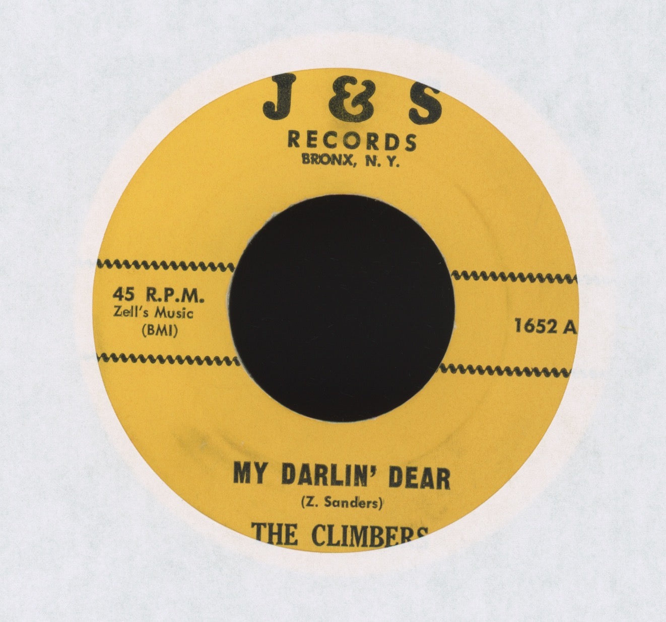 The Climbers - My Darlin' Dear on J&S R&B Doo Wop 45