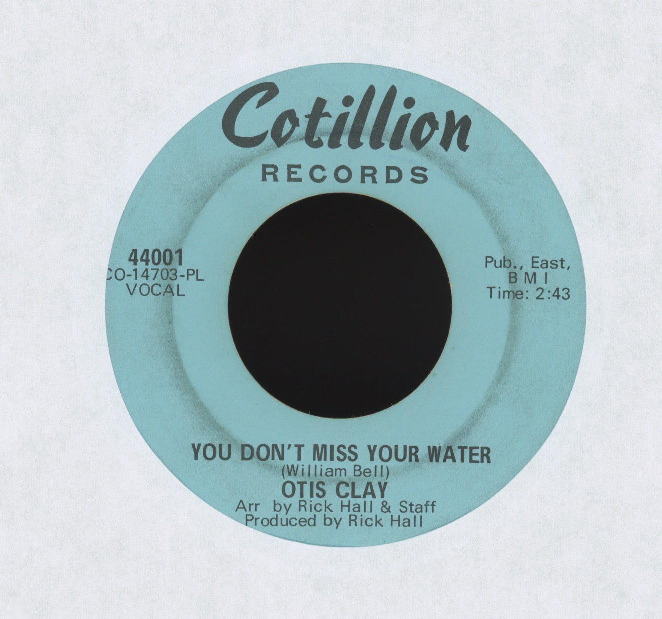 Otis Clay - She's About A Mover on Cotillion Northern Soul 45