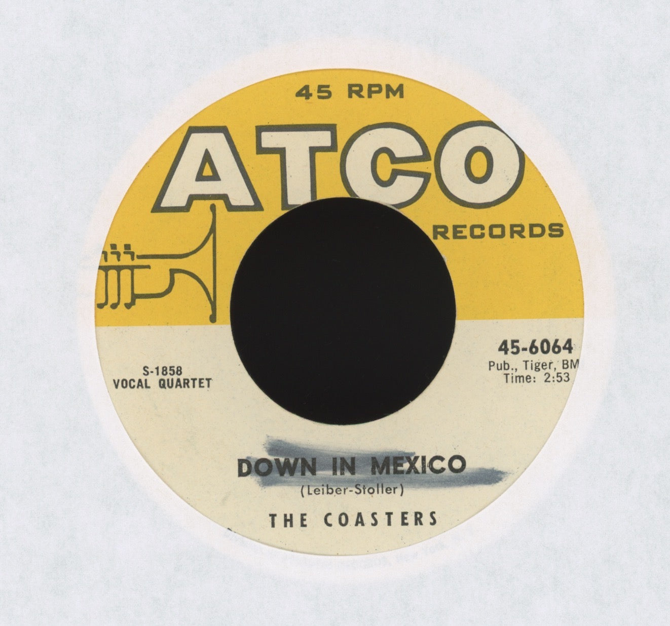 The Coasters - Down In Mexico on Atco Reissue R&B 45