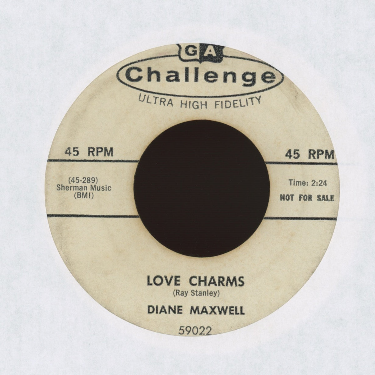 Diane Maxwell - Love Charms on Challenge - Promo R&B Popcorn 45