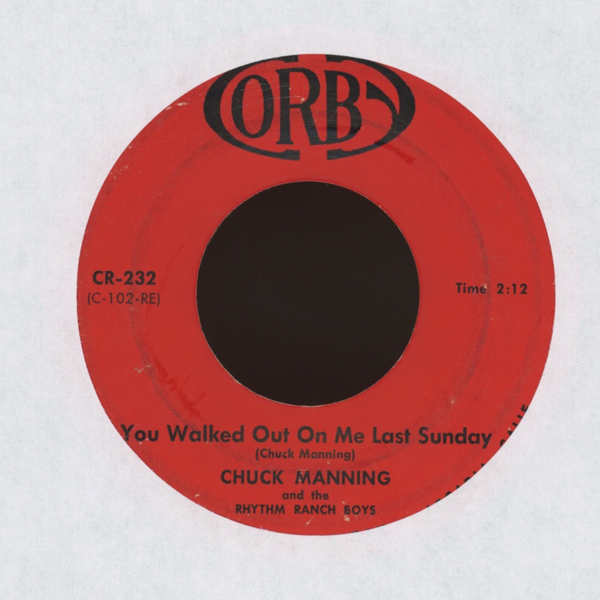 Chuck Manning & The Rhythm Ranch Boys - Let's Go on Corby Rockabilly Bop 45