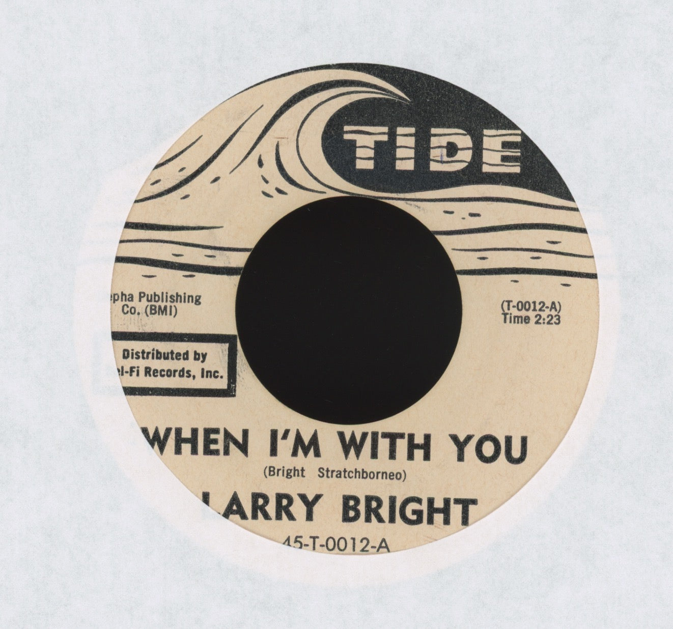 Larry Bright - (I'm A) Mojo Man on Tide Promo R&B 45