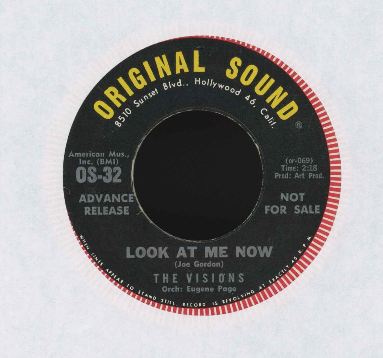 The Visions - Cigarette on Original Sound Promo R&B Doo Wop 45