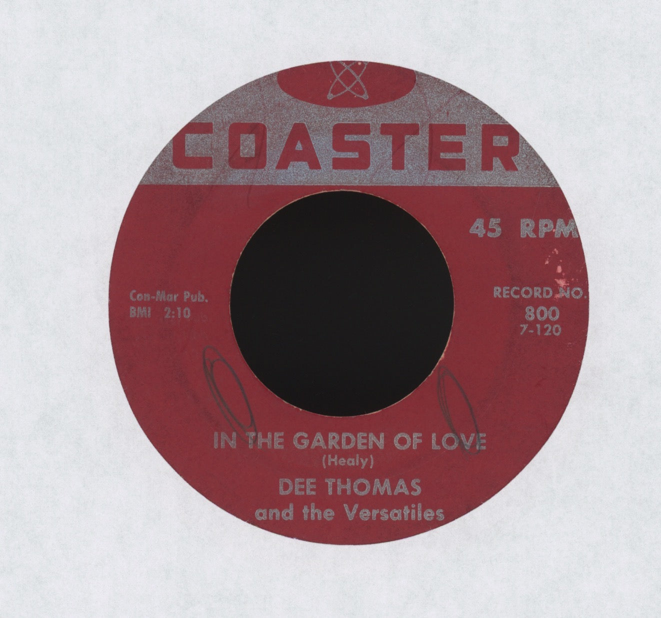 Dee Thomas And The Versatiles - Don't Know Where I'm Going on Coaster R&B Rocker 45