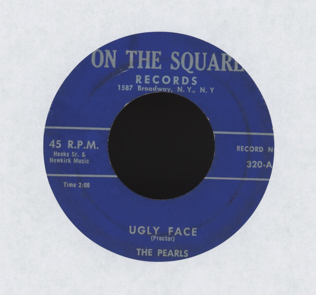The Pearls - Ugly Face on On the Square R&B Doo Wop 45