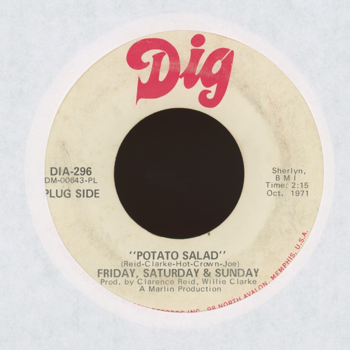 Friday, Saturday & Sunday - There Must Be Something on Dig Promo Crossover Soul Funk 45