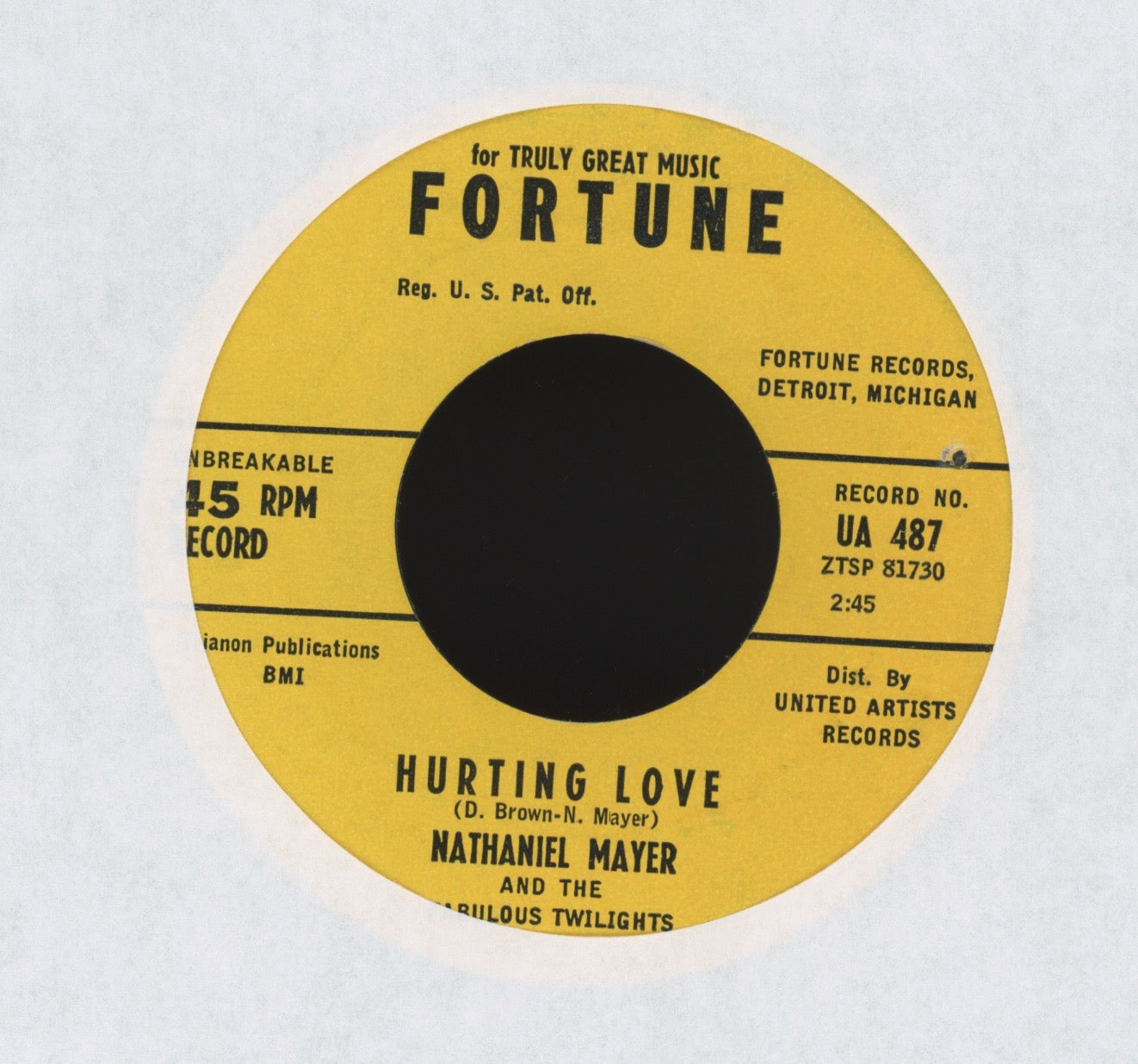 Nathaniel Mayer And His Fabulous Twilights - Leave Me Alone on Fortune R&B Doo Wop 45