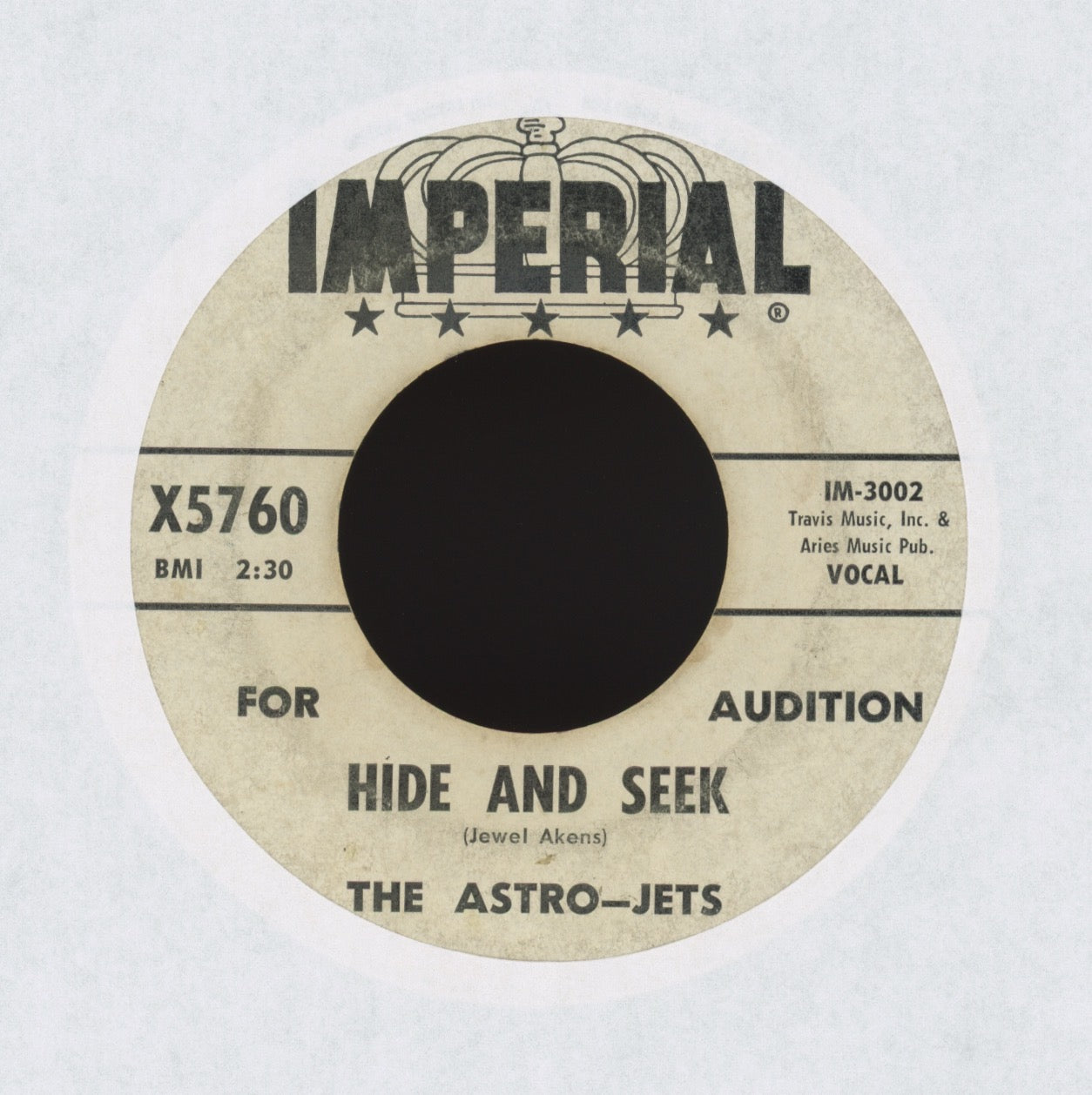 The Astro-Jets - Boom-A-Lay on Imperial Promo R&B Doo Wop 45