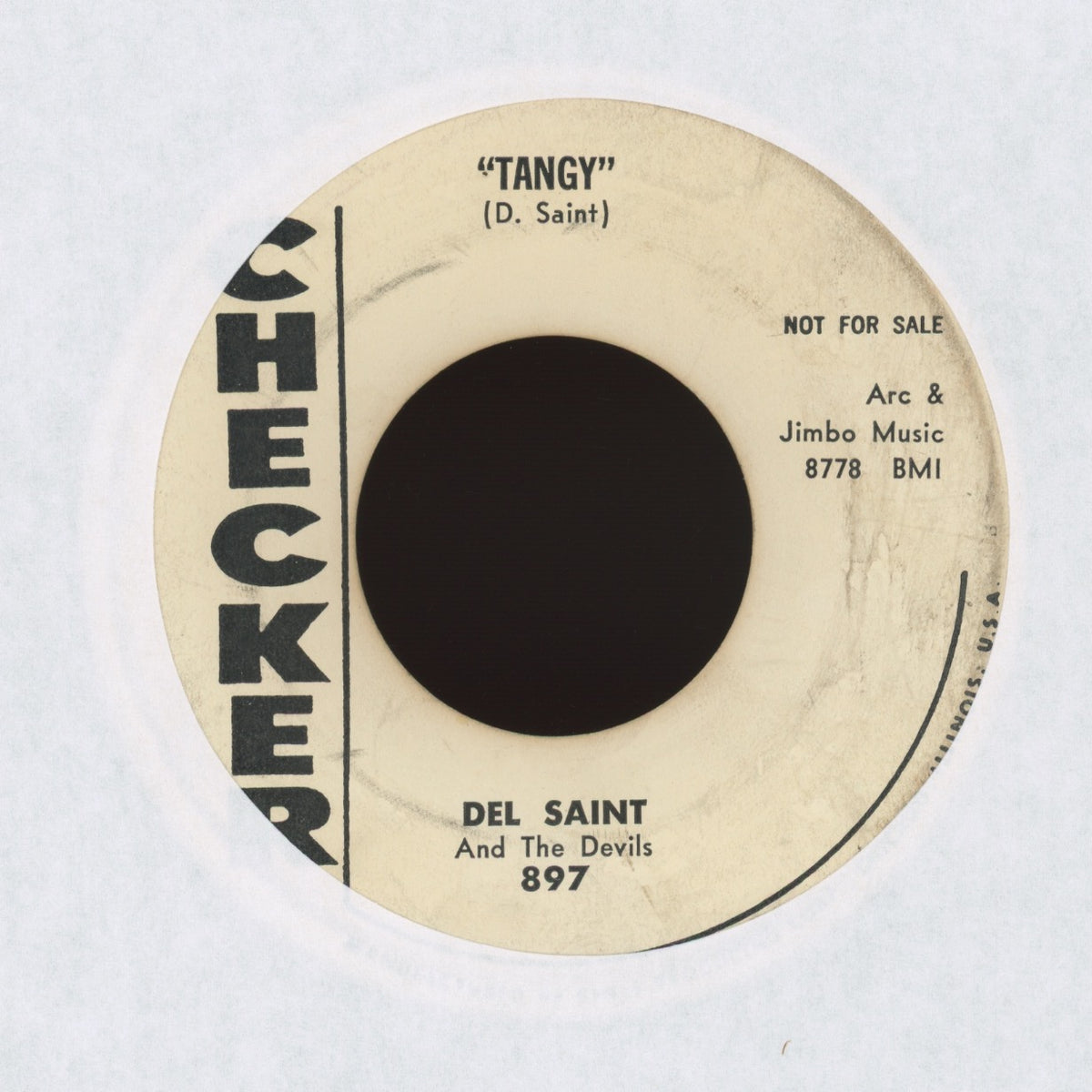 Del Saint & The Devils - Rock Yea on Checker - Promo Rockabilly 45