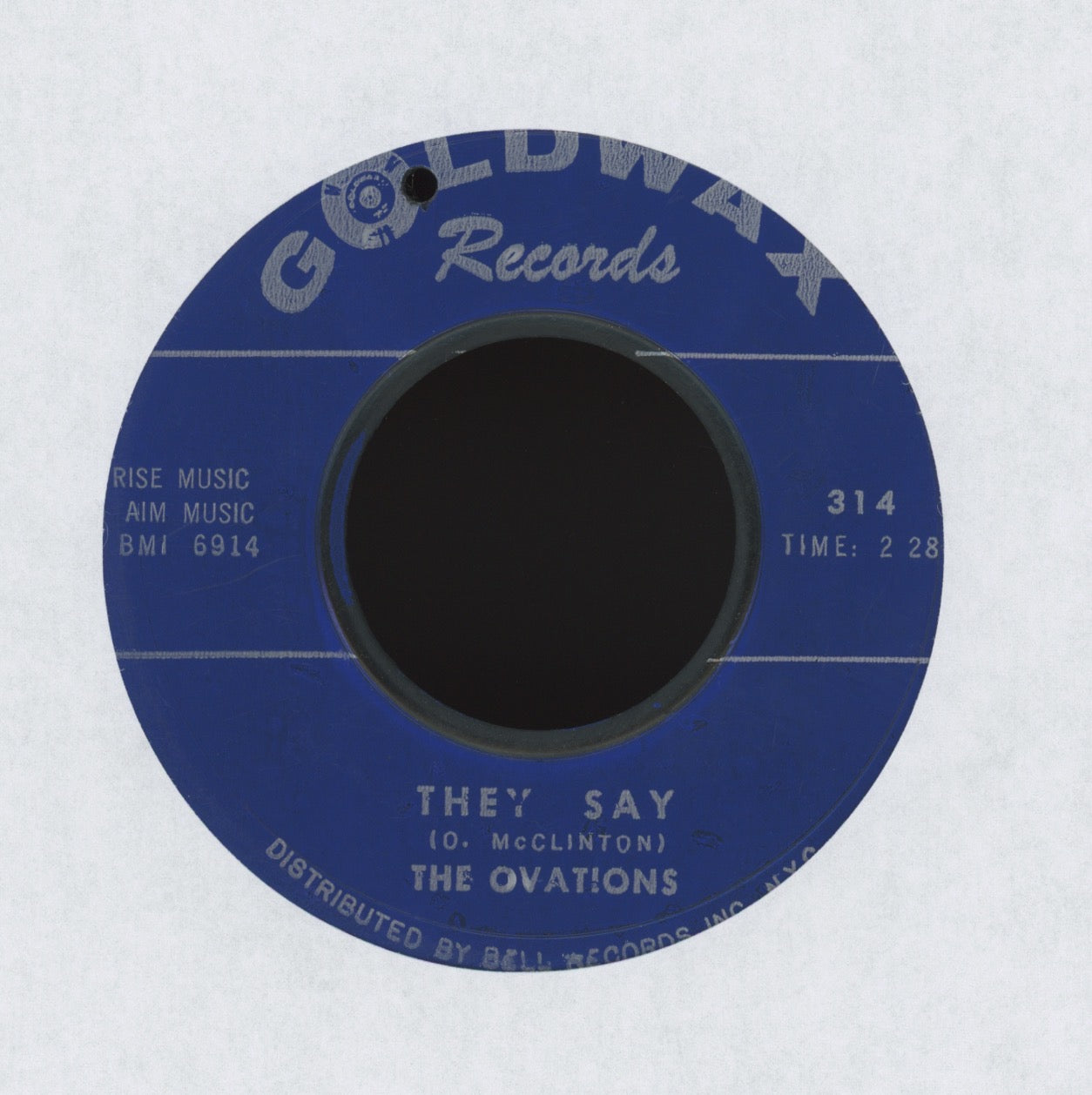 The Ovations - They Say on Goldwax Northern Soul 45