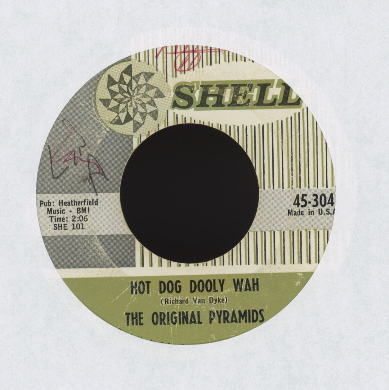 The Pyramids - Hot Dog Dooly Wah on Shell R&B Doo Wop 45