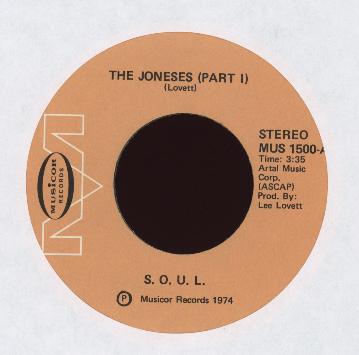 S.O.U.L. - The Joneses on Musicor