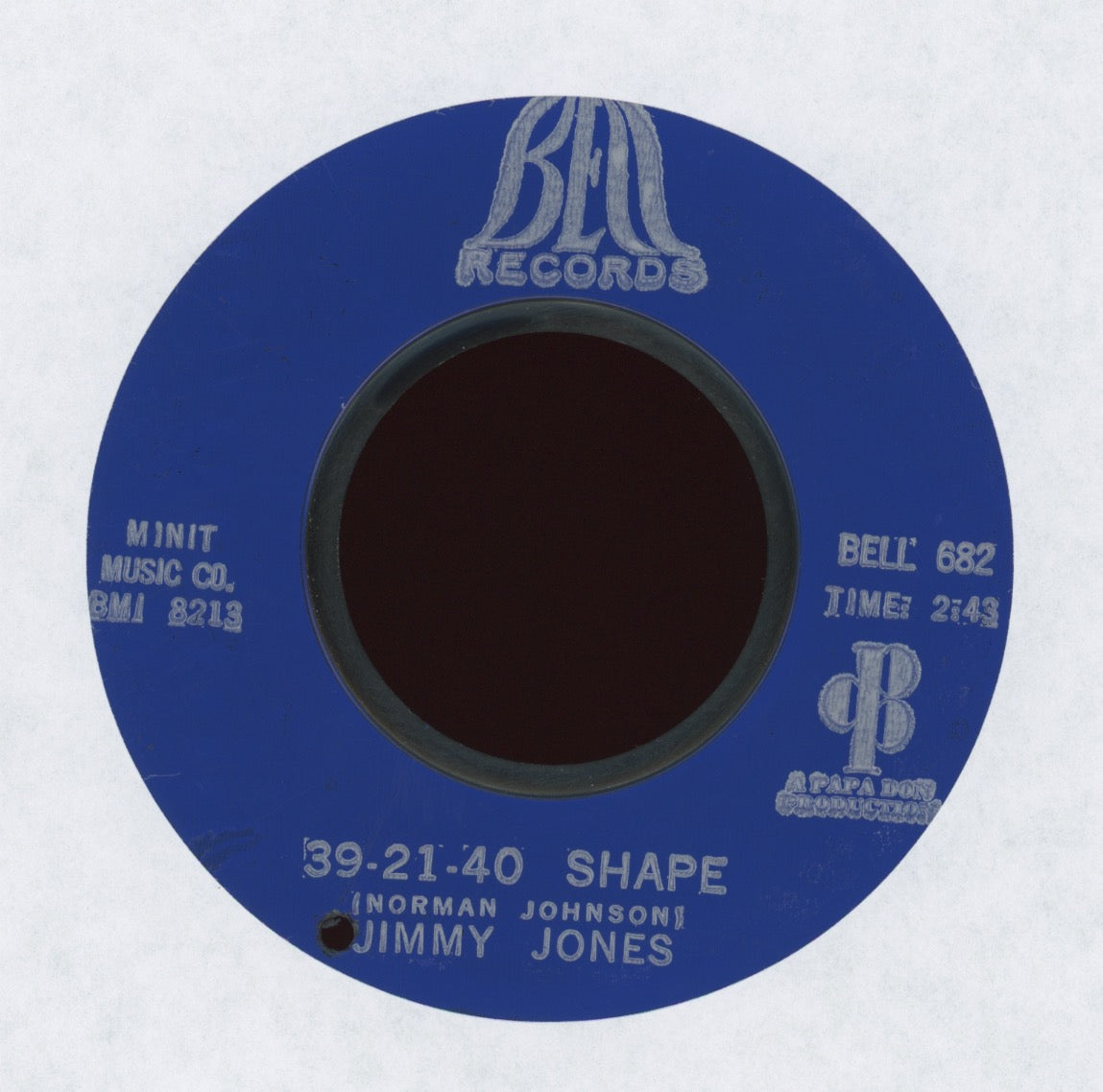 Jimmy Jones - 39-21-40 Shape / Personal Property on Bell