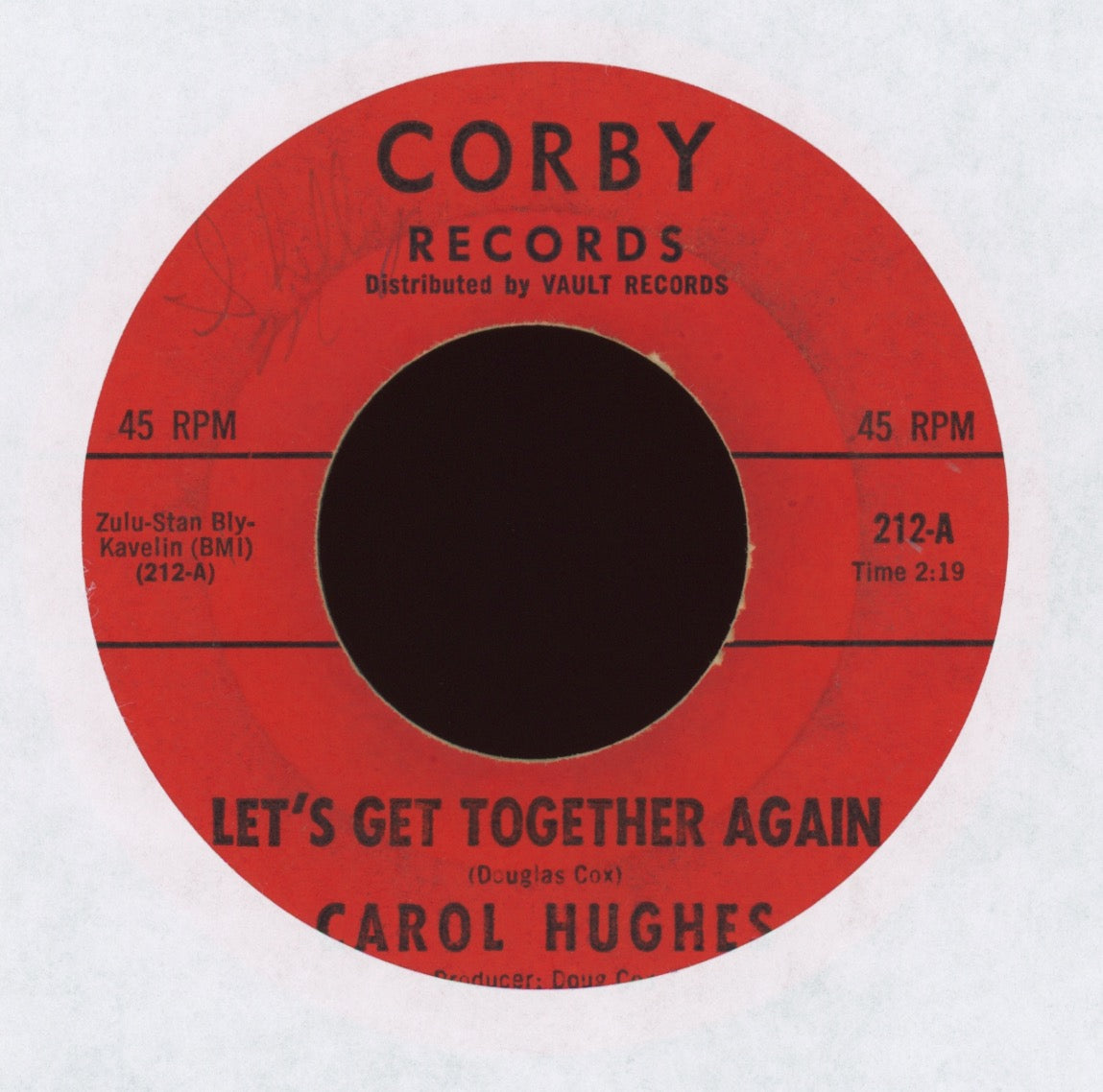 Carol Hughes - Let's Get Together Again on Corby
