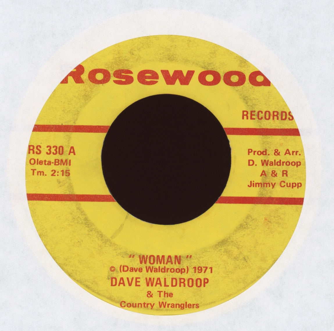 Dave Waldroop & The Country Wranglers - Woman on Rosewood