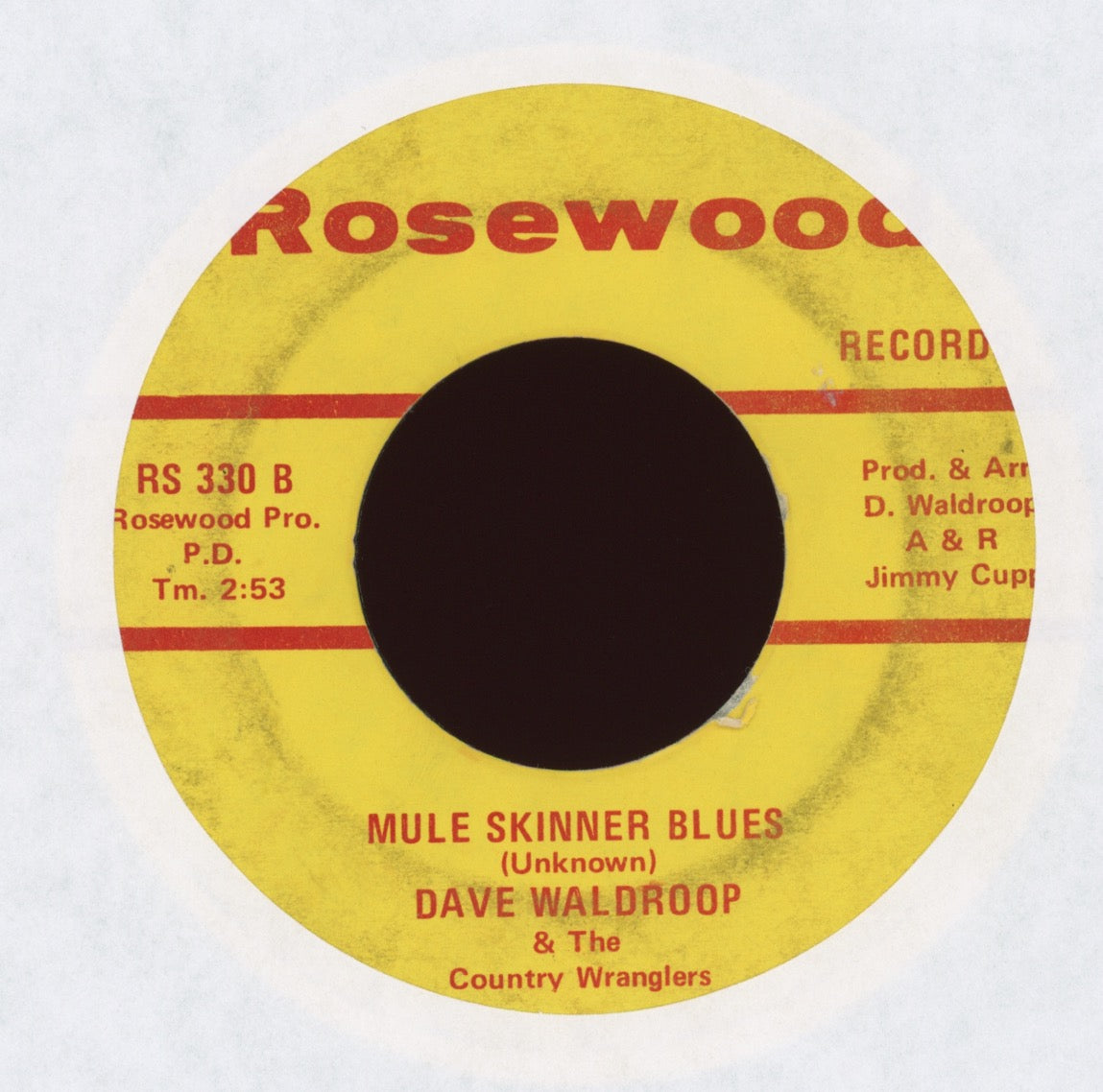 Dave Waldroop & The Country Wranglers - Woman on Rosewood