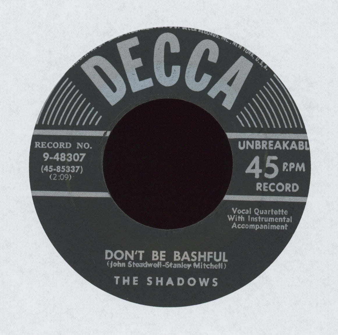 The Shadows - Don't Be Bashful on Decca