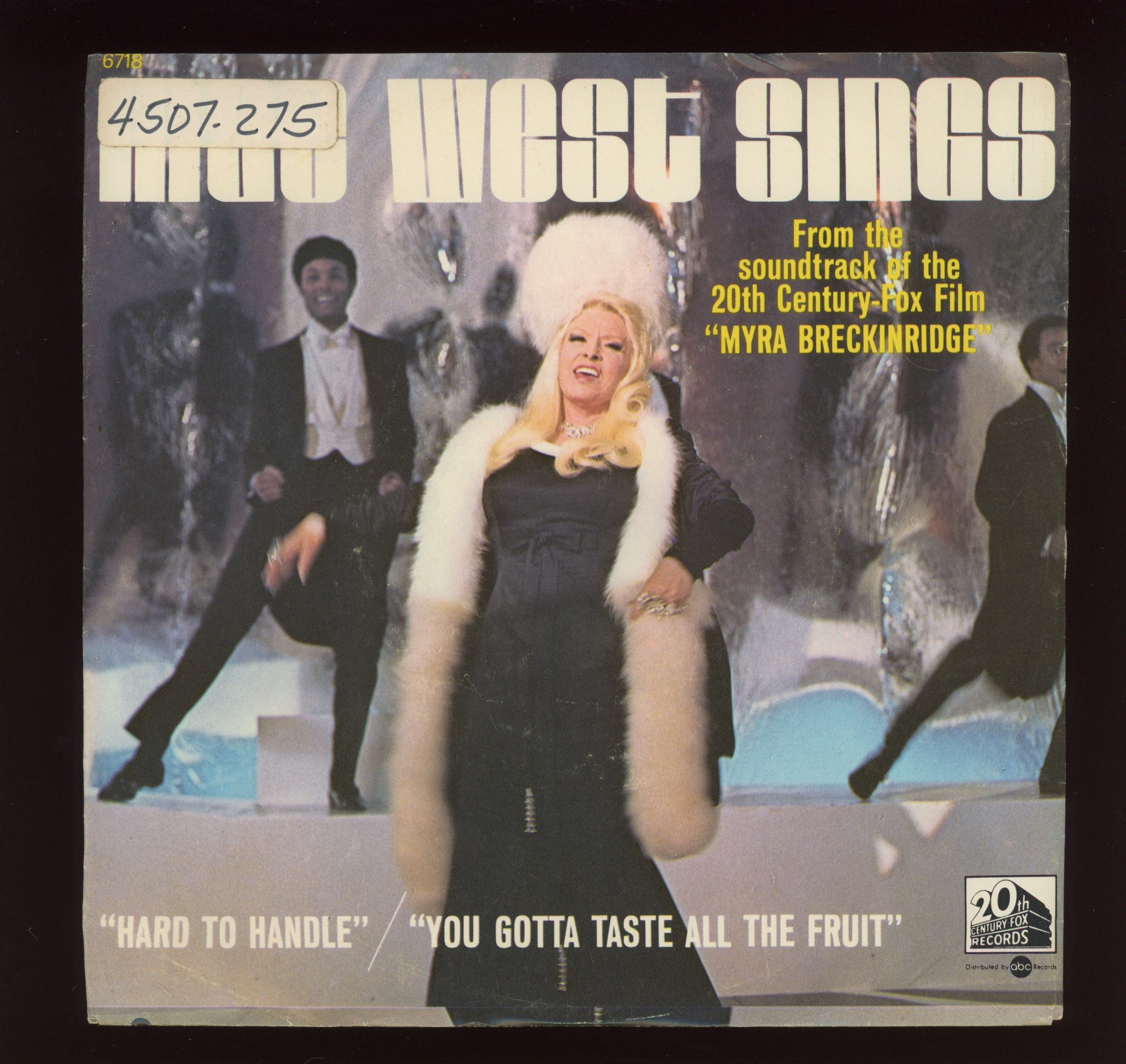 Mae West - Hard To Handle on 20th Century Fox Promo With Picture Sleeve