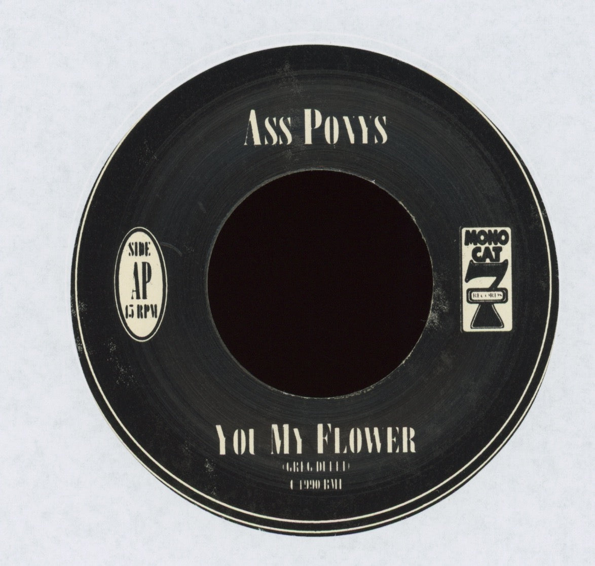 The Afghan Whigs / Ass Ponys - Mr. Superlove / You My Flower on Mono Cat 7 With Picture Sleeve