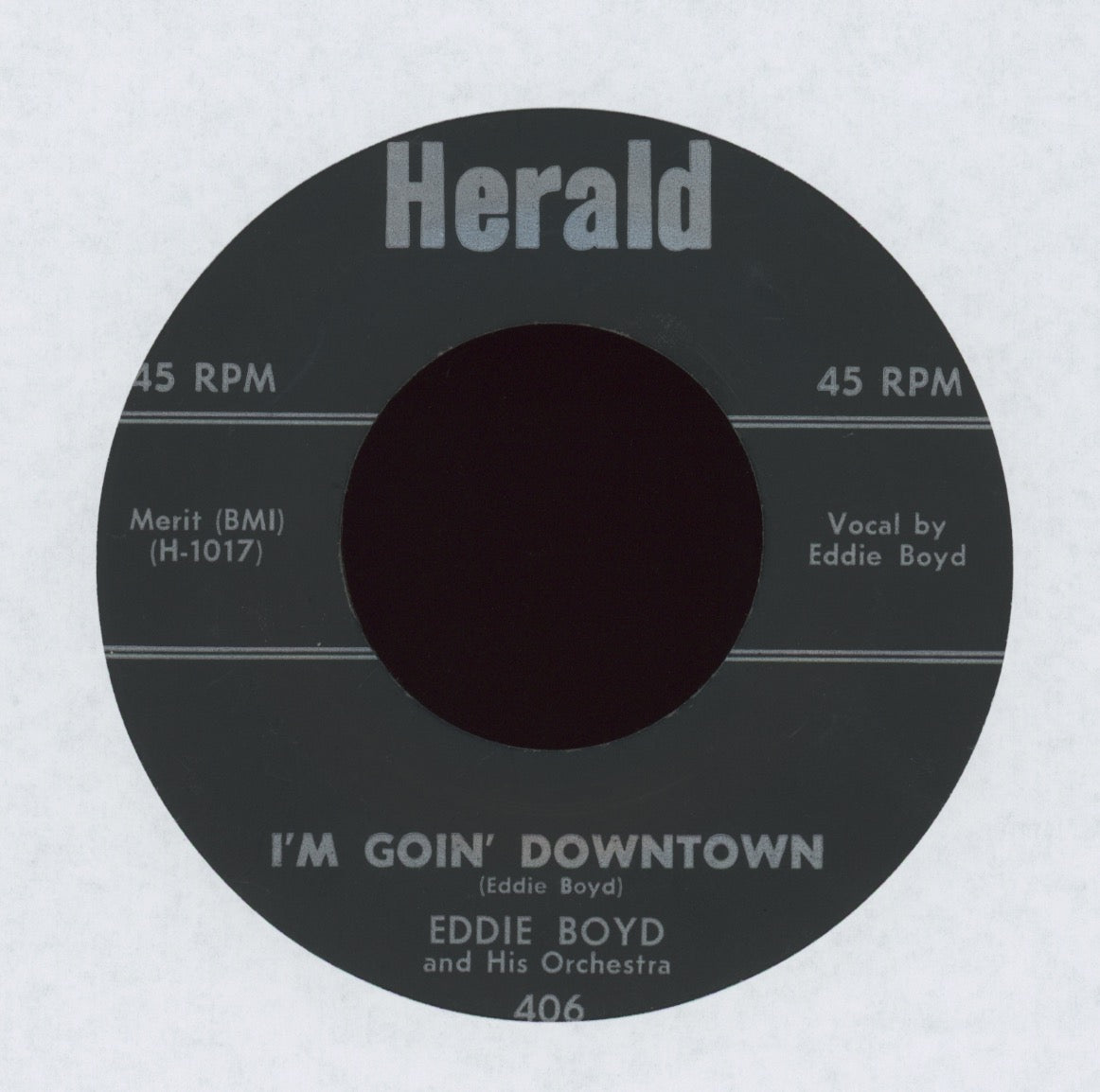 Eddie Boyd And His Orchestra -  I'm Goin' Downtown on Herald Rare Blues