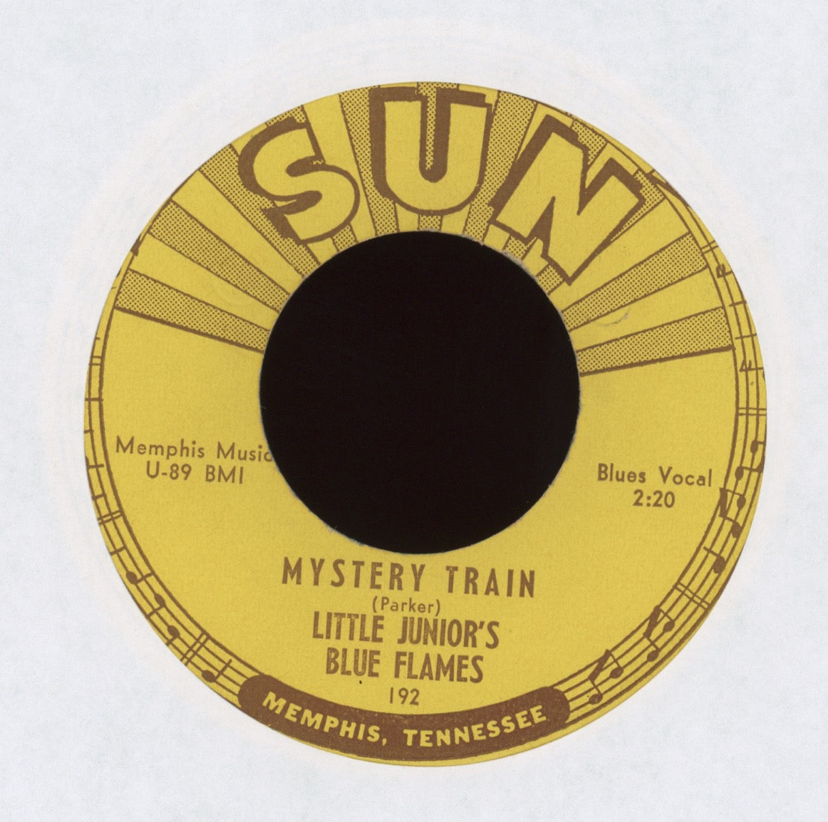 Little Junior's Blue Flames - Mystery Train on Sun Push Marks