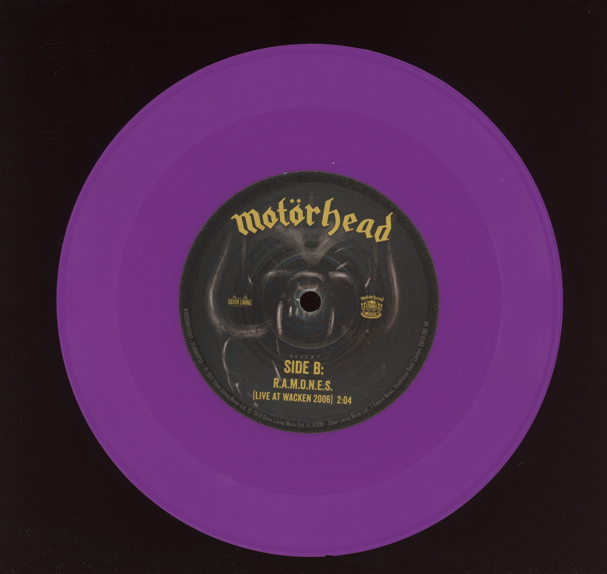 Motörhead - Rockaway Beach on Silver Lining Ltd RSD 2019 Purple 7" With Pic Sleeve