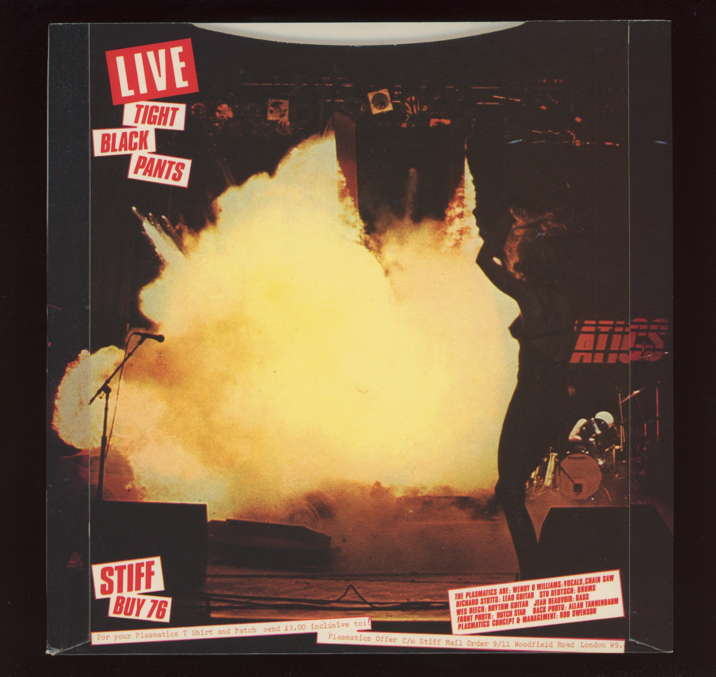 Plasmatics - Butcher Baby on Stiff Splatter Vinyl 7" With Picture Sleeve